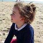 Plage, Enfant, Fun, Fille, Happiness, Joy, Personne, Rose, Sand, Sea, Assis, Sourire, Summer, Sunglasses, Bambin, Vacation