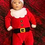 Visage, VÃªtements dâ€™extÃ©rieur, Santa Claus, Baby, Human Body, Sleeve, Baby & Toddler Clothing, Rose, Red, Bambin, Happy, NoÃ«l, Magenta, Fictional Character, Christmas Decoration, Enfant, Christmas Eve, Event, Holiday, Cap