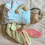 Rose, Enfant, Baby, Textile, Linens, Hand, Sleep, Beige, Bambin, Bedding, Jouets, Baby Sleeping
