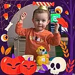 Facial Expression, Orange, Happy, Pumpkin, Calabaza, Baby & Toddler Clothing, Bambin, Sourire, Cucurbita, T-shirt, Enfant, Winter Squash, Baby, Gourd, Event, Vegetable, Fun, Jack-o-lantern, Personne