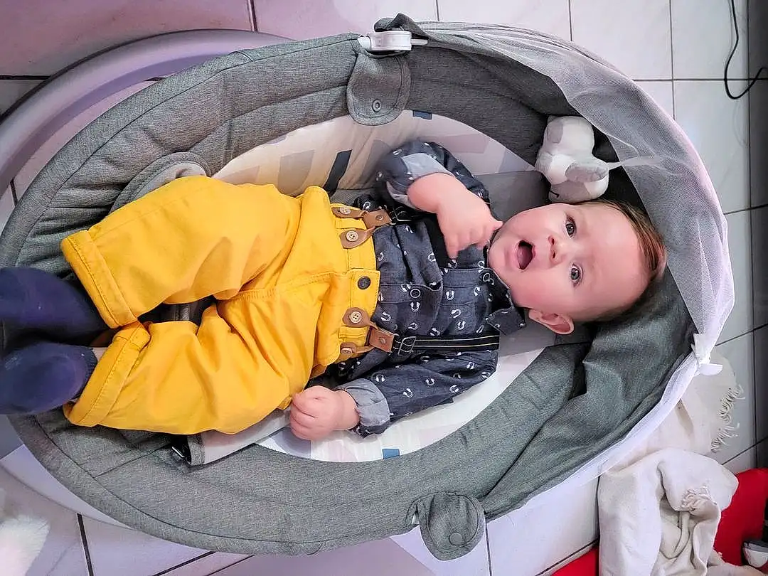 Comfort, Baby Carriage, Baby, Car Seat, Baby Safety, Bambin, Enfant, Sourire, Bag, Auto Part, Luggage And Bags, Baby Products, Baby & Toddler Clothing, Leisure, Infant Bed, Assis, Circle, Baggage, Personne, Surprise